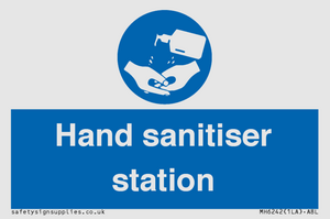 Hand sanitiser station